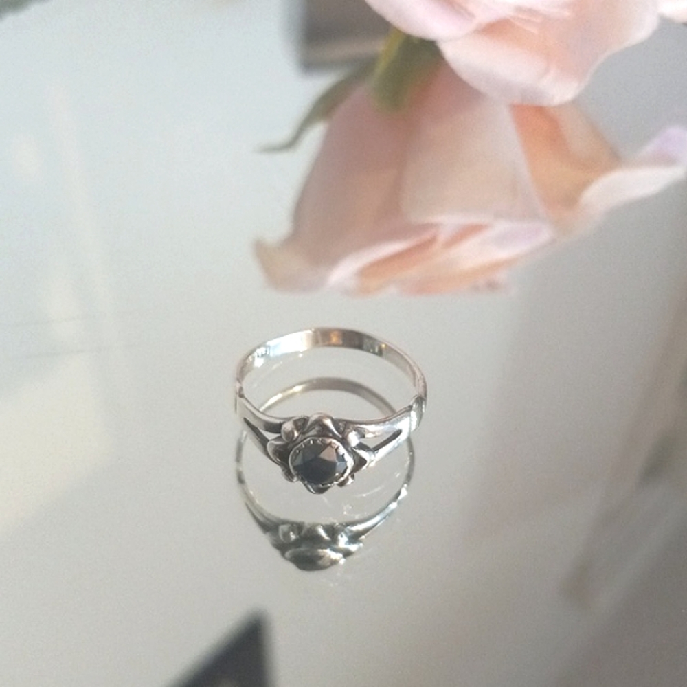 925 hematite ring - Picture 4 of 8